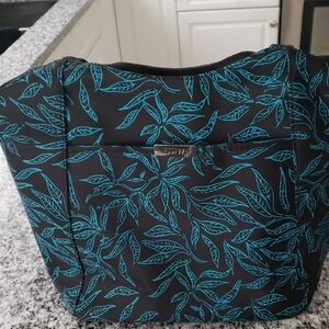 Roots 73 Teal And Black Insulated Lunch Bag